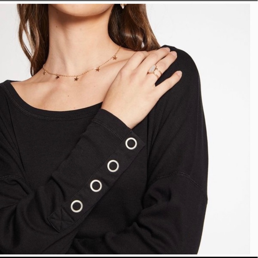 Chaser Anthro Side Snap Button Pullover Sweater - image 2